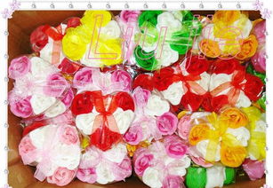 【七夕婚慶優選】24朵心形玫瑰香皂花 批發價格、廠家直供與禮品花卉銷售全解析